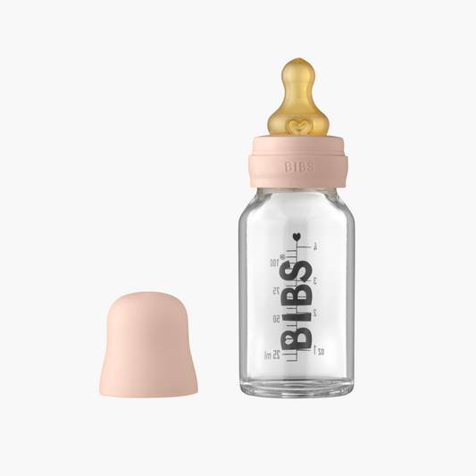Glass Baby Bottle Set - 110mL - Blush
