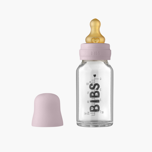 Glass Baby Bottle Set - 110mL - Dusky Lilac