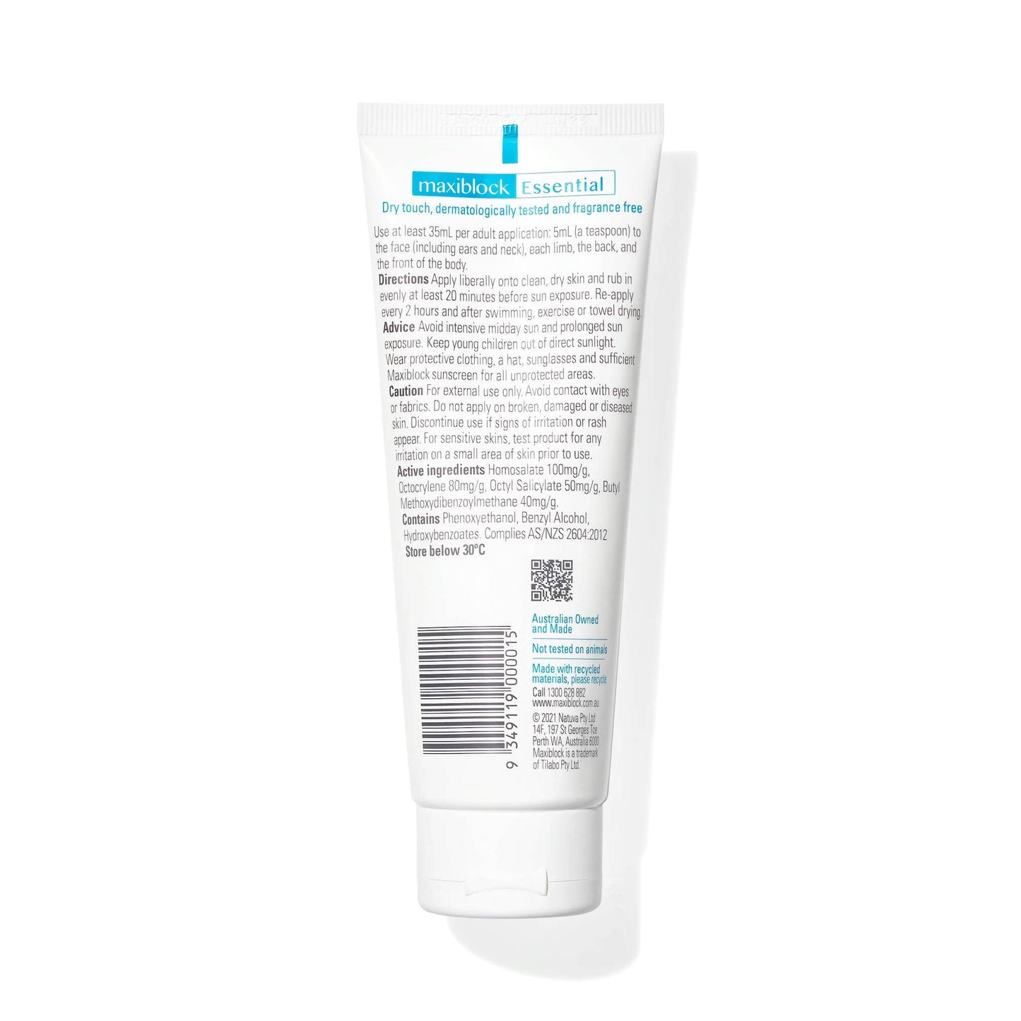 100mL Essential Dry Touch Sunscreen SPF50+