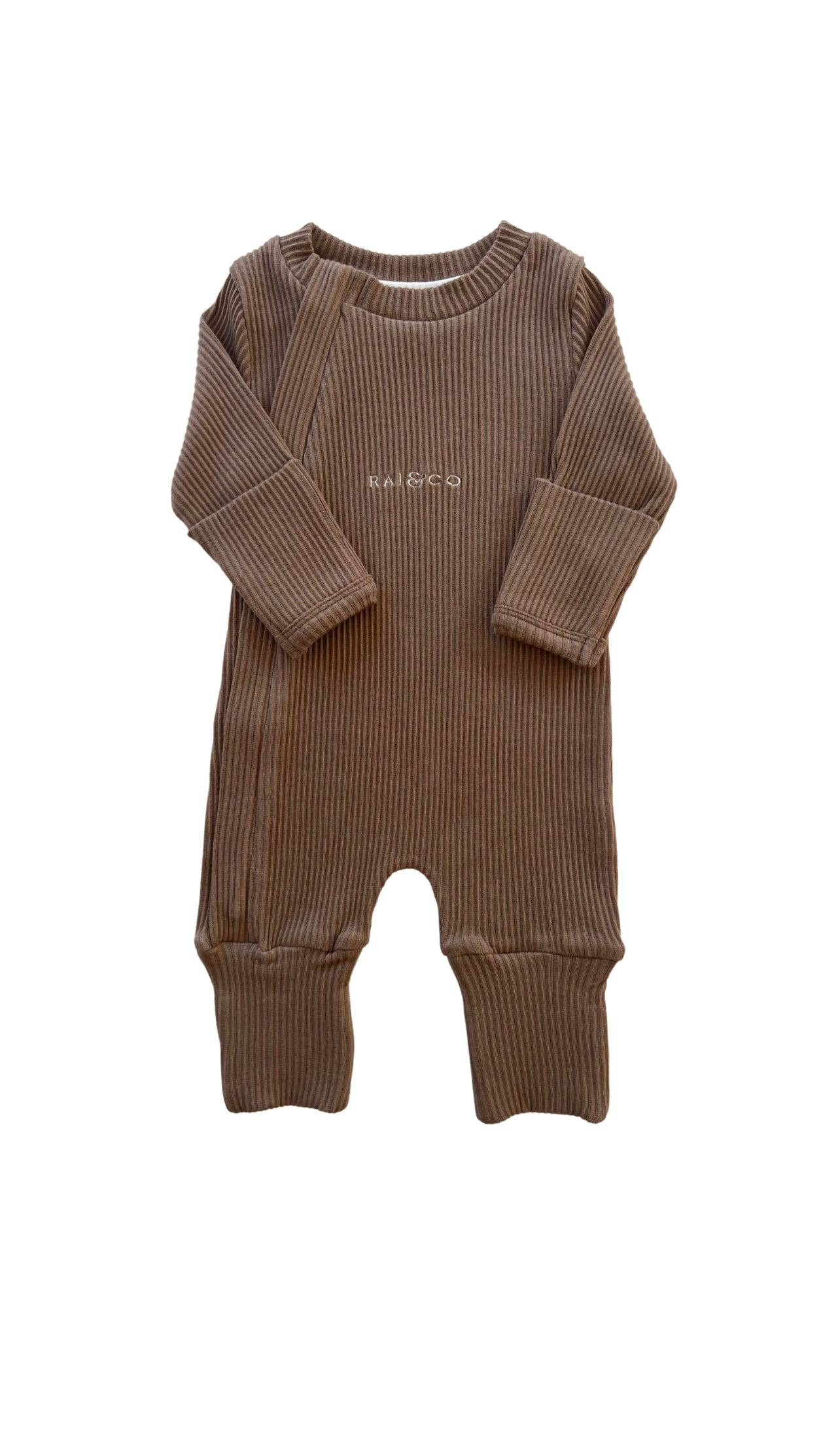 Ribbed Jumpsuits: Light Blue