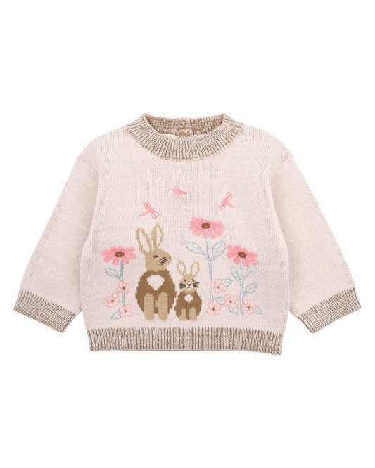 Olive Knitted Bunny Jumper