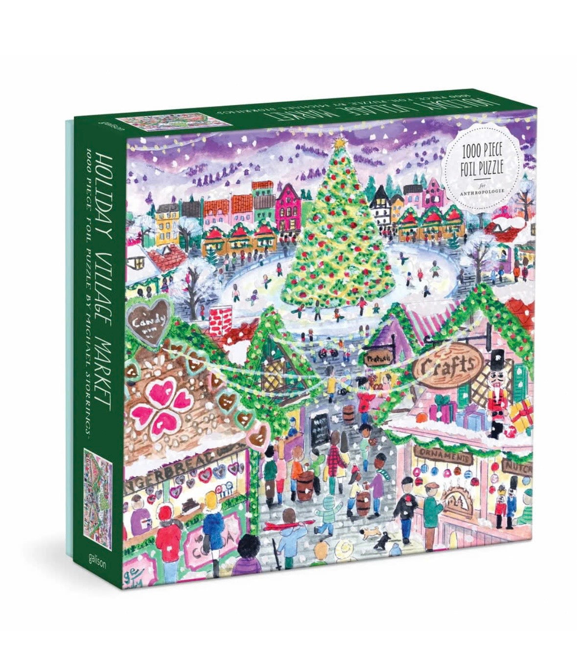 Storrings Holiday Village Market Foil Puzzle 1000pc