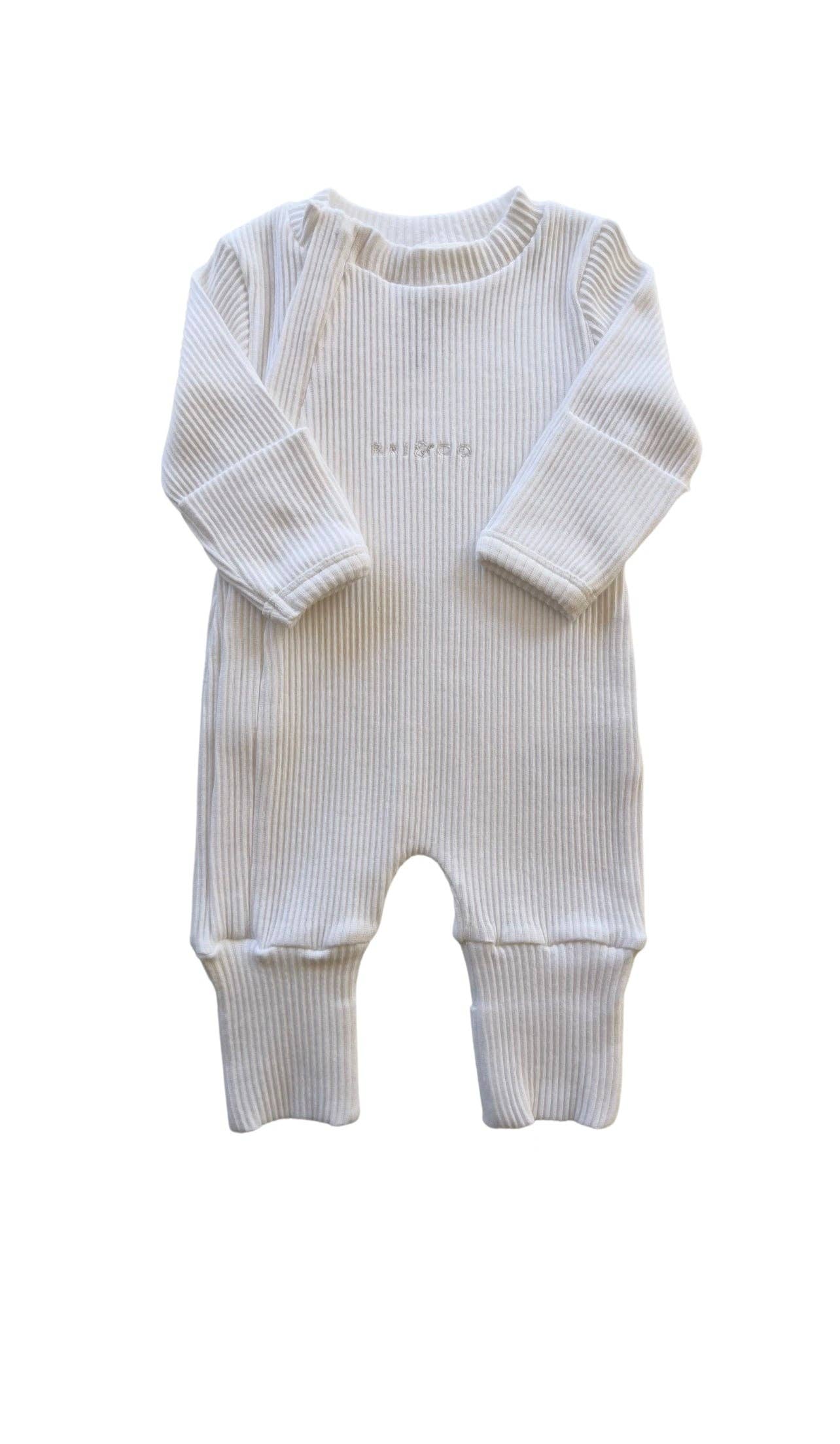 Ribbed Jumpsuits: Light Blue