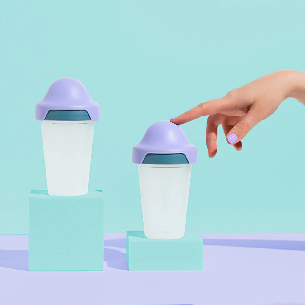 240ml Baby Bottle Two Pack purple/purple 3-6 M teat