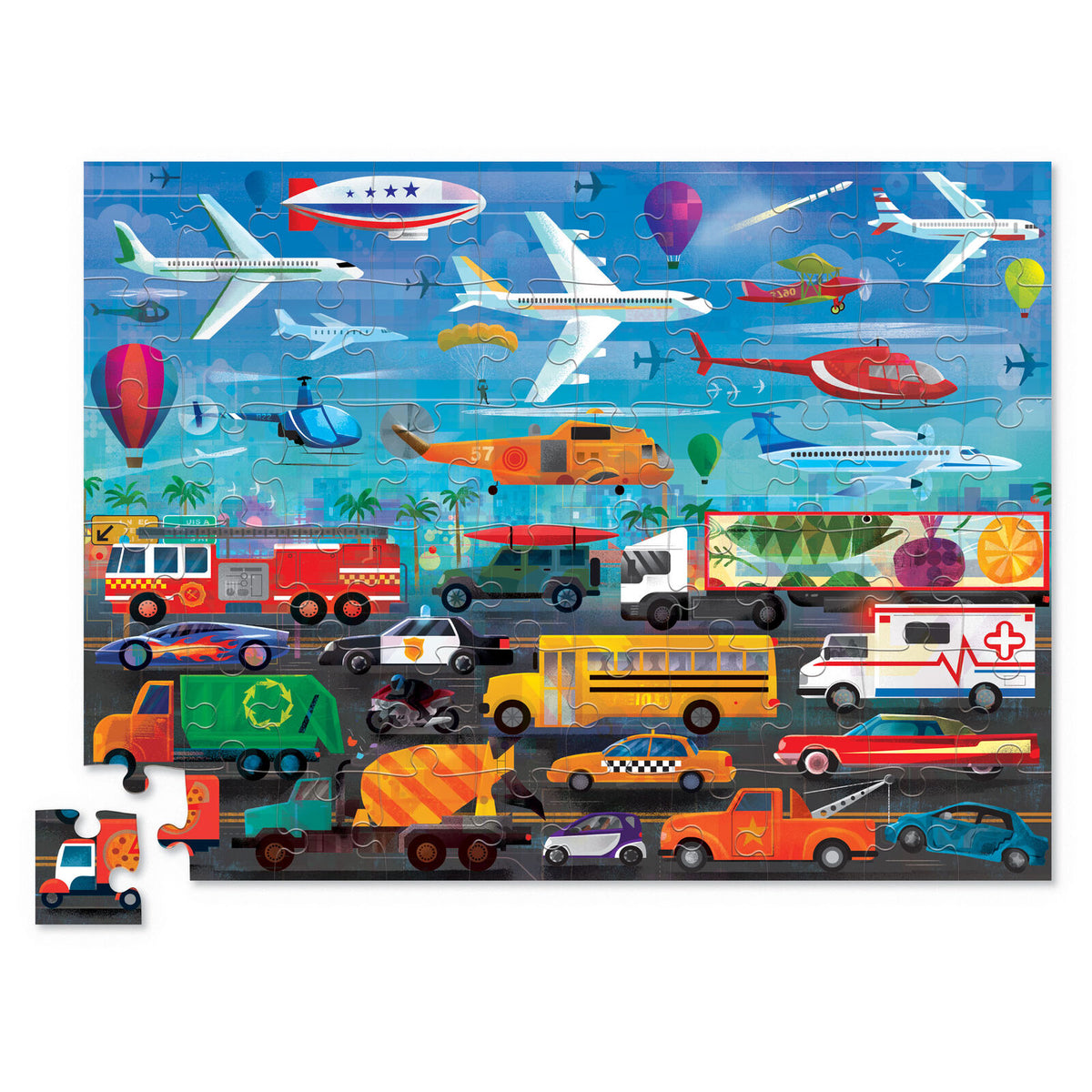 Above and Below Puzzle - Things That Go