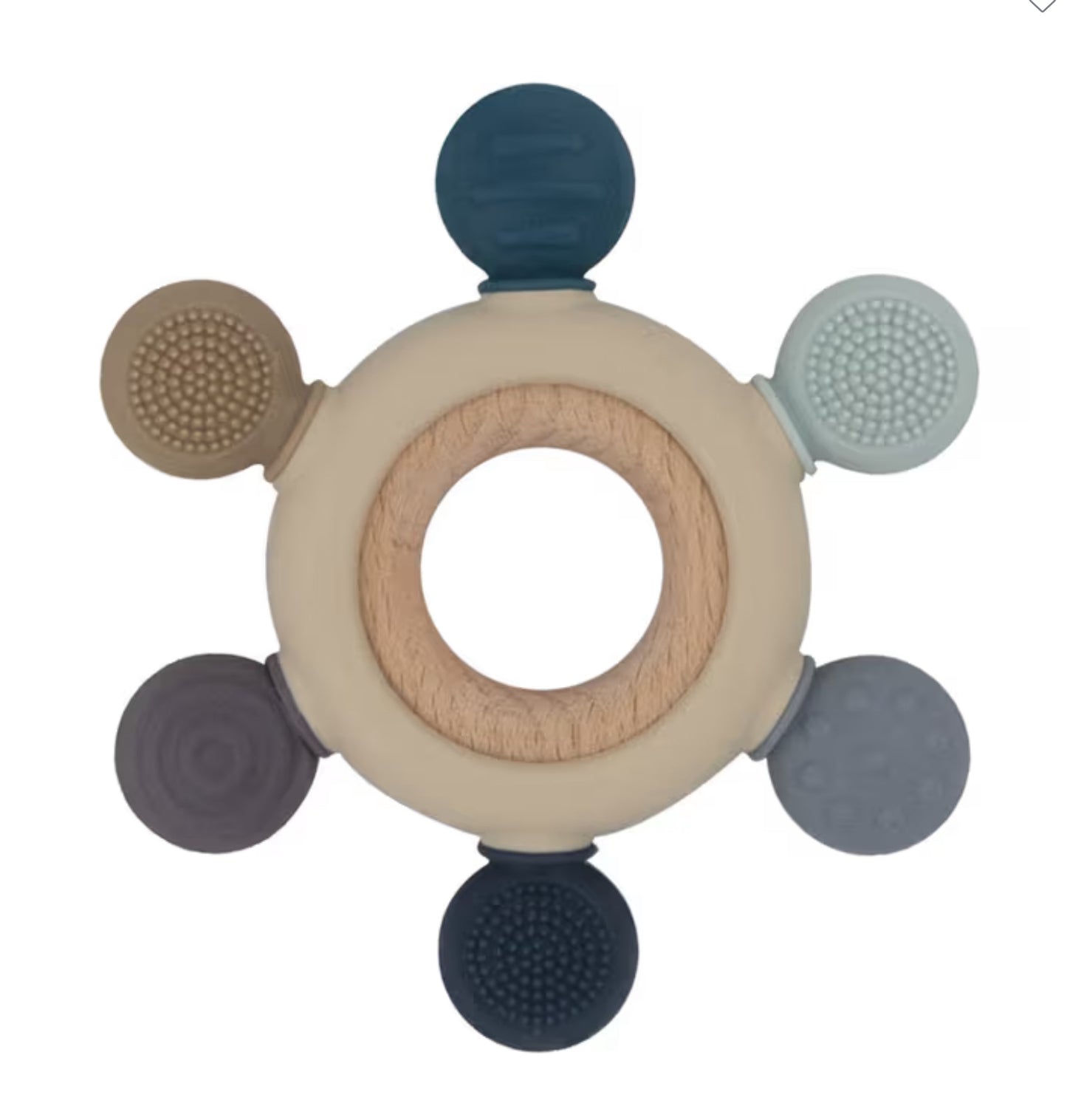 Multi Surface Teething Wheel - Steel Blue