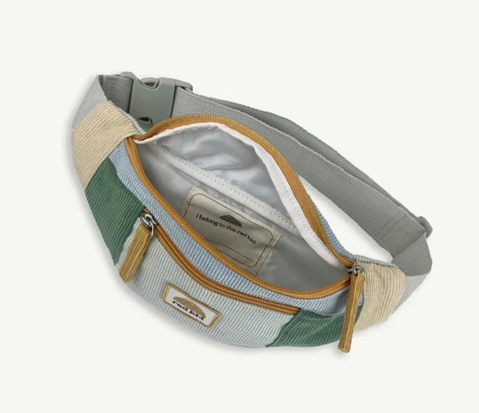 Rad Kid Corduroy Splice Belt Bag - Lagoon