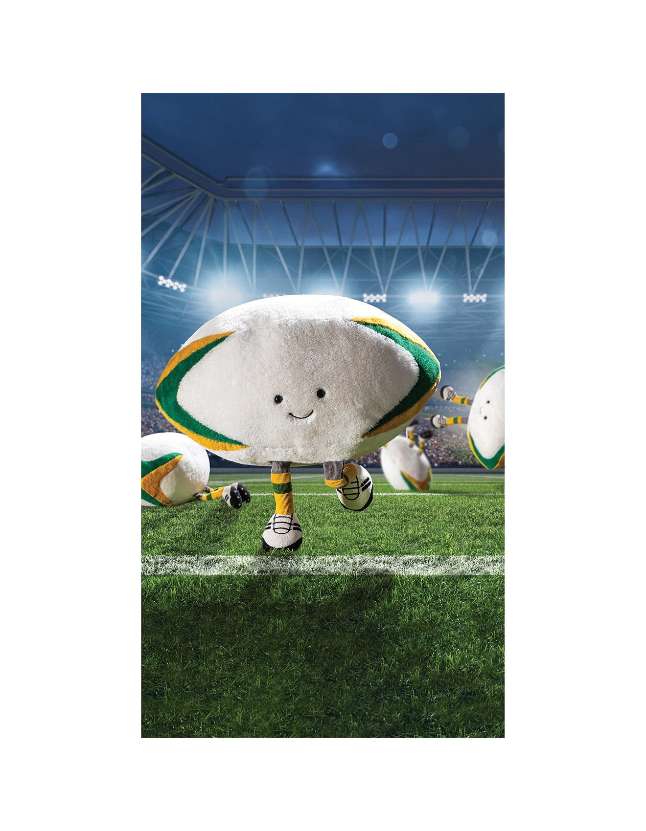 Jellycat Amuseables Sports Australian Rugby Ball