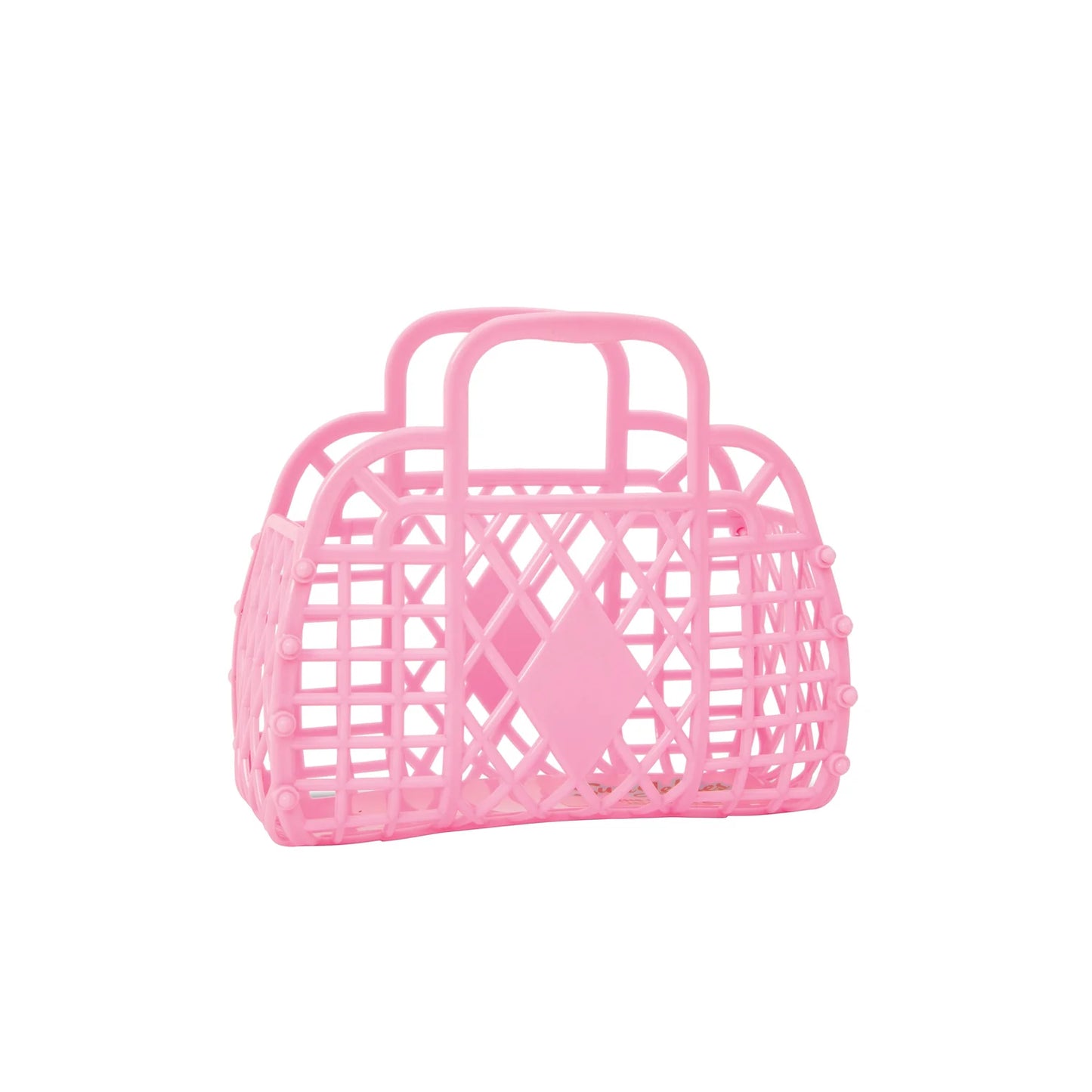 Sunjellies Retro Basket Mini - Bubblegum Pink