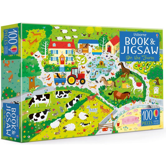 Book and Jigsaw: On the Farm