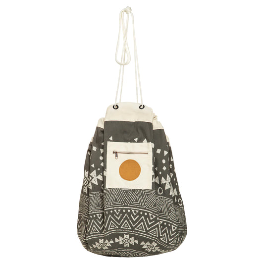 Printed Play Pouch - Boho Charcoal