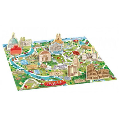 3D Puzzle and Book Set - Rome