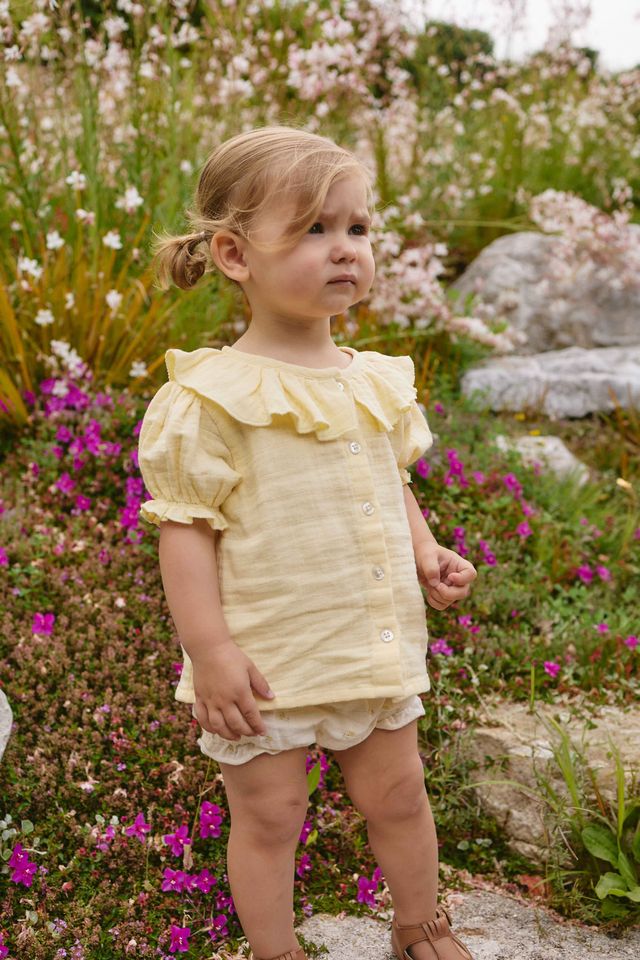 Organic Cotton Muslin Alora Top - Sunshine