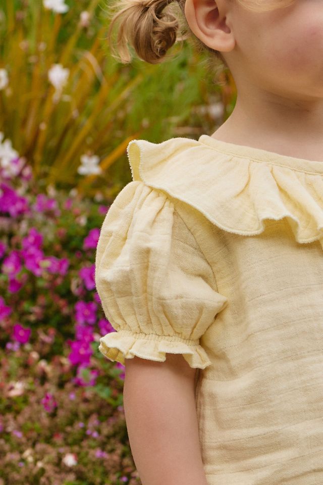 Organic Cotton Muslin Alora Top - Sunshine
