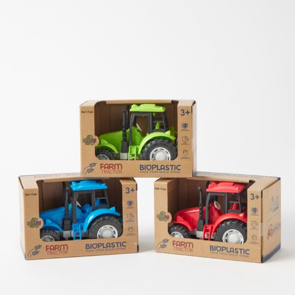 Bioplastic Farm Tractor - 3 Asst Colours
