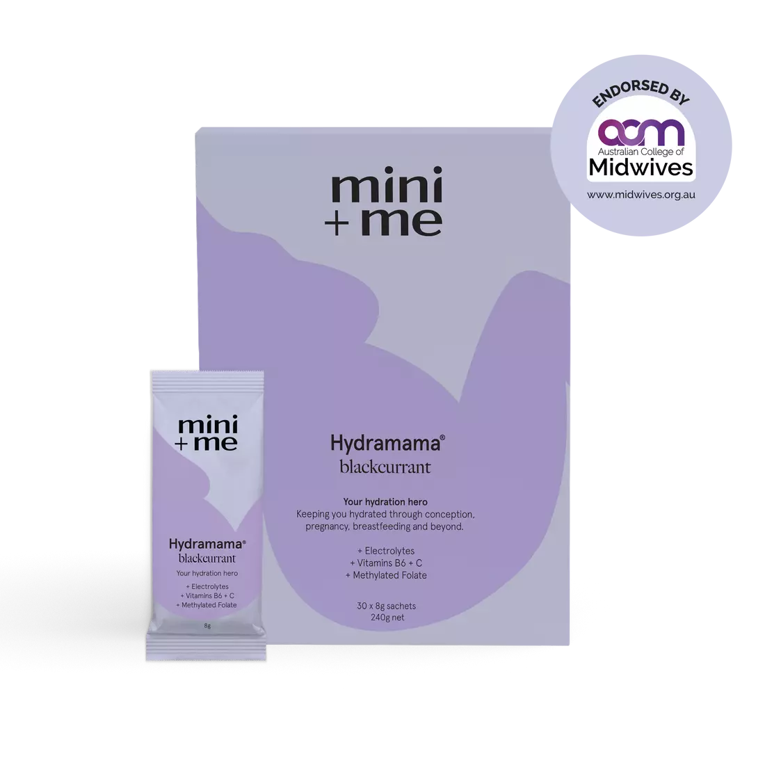 Mini + Me Hydramama Hydration Support Drink - Blackcurrant