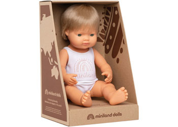 Baby Doll, Caucasian Dark Blonde Boy, 38 cm
