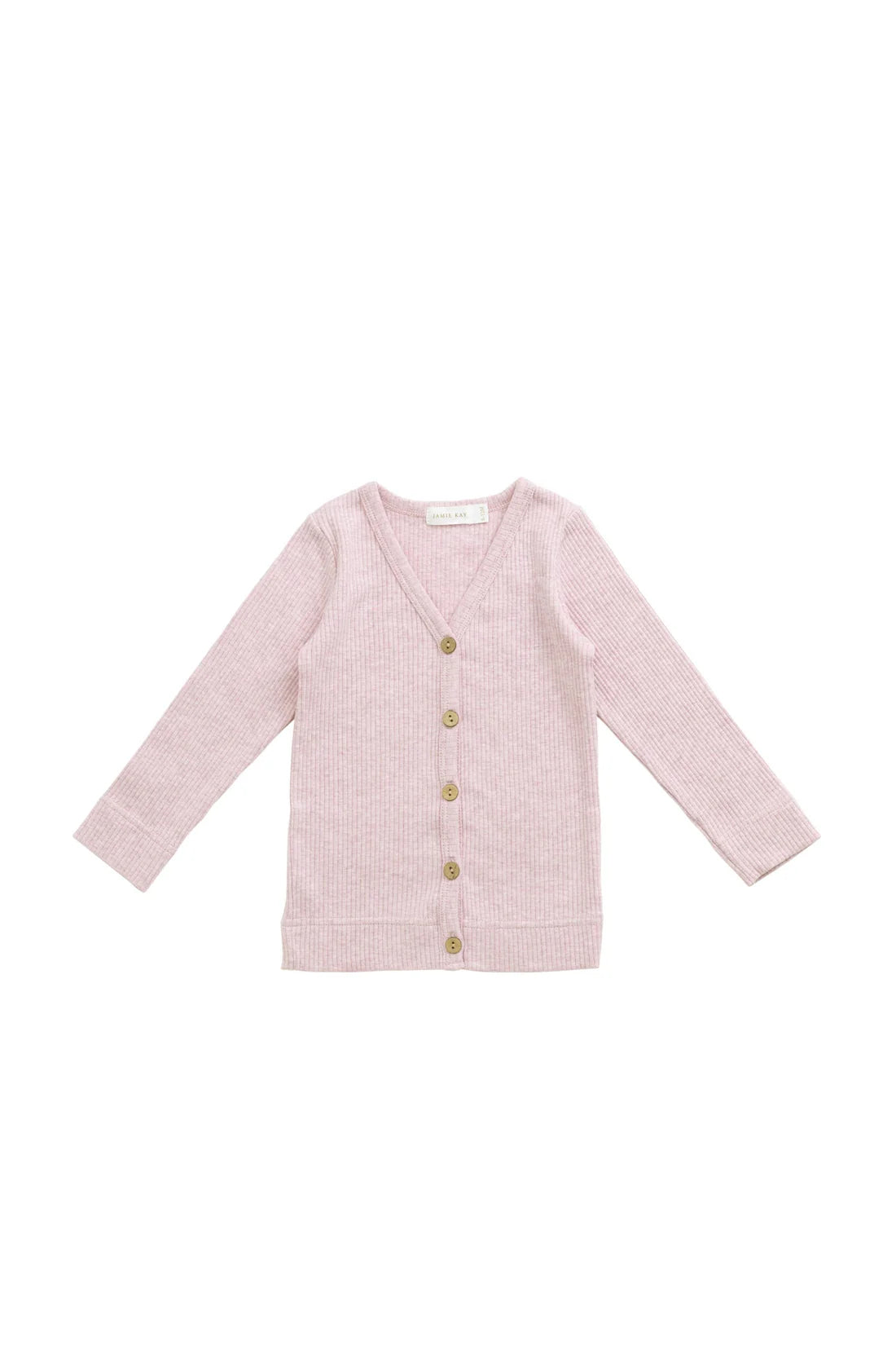 Organic Cotton Modal Cardigan - Chalk Marle