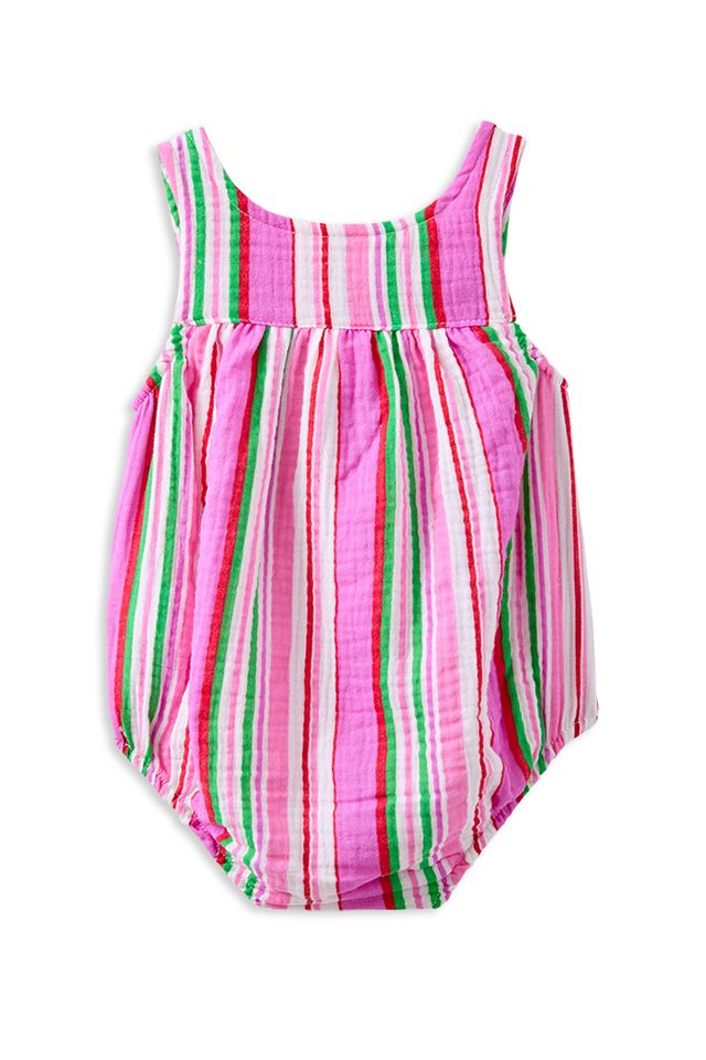 Crinkle Stripe Playsuit