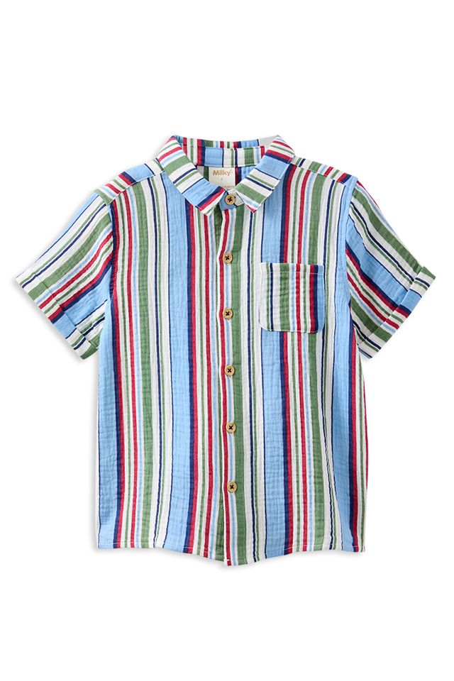 Crinkle Stripe Shirt