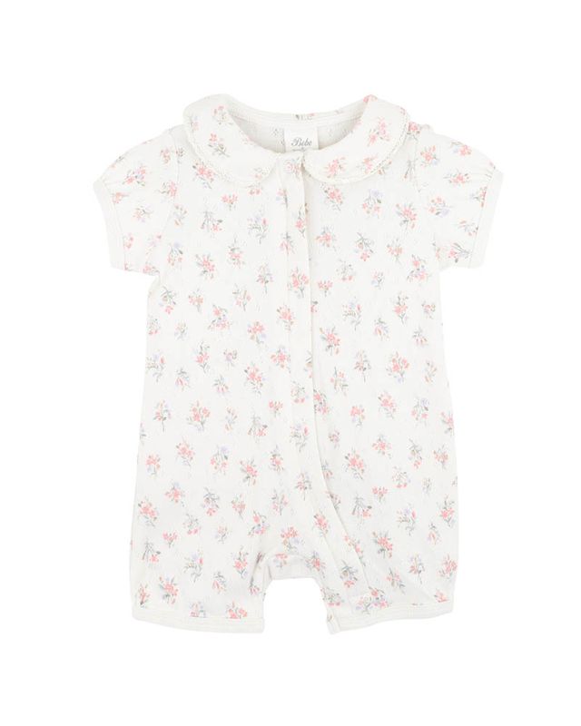 Anya Ditsy Print Organic SS Zipsuit
