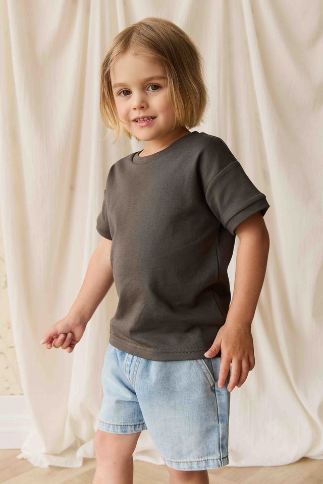 Pima Cotton Eddie Tee - Bistre