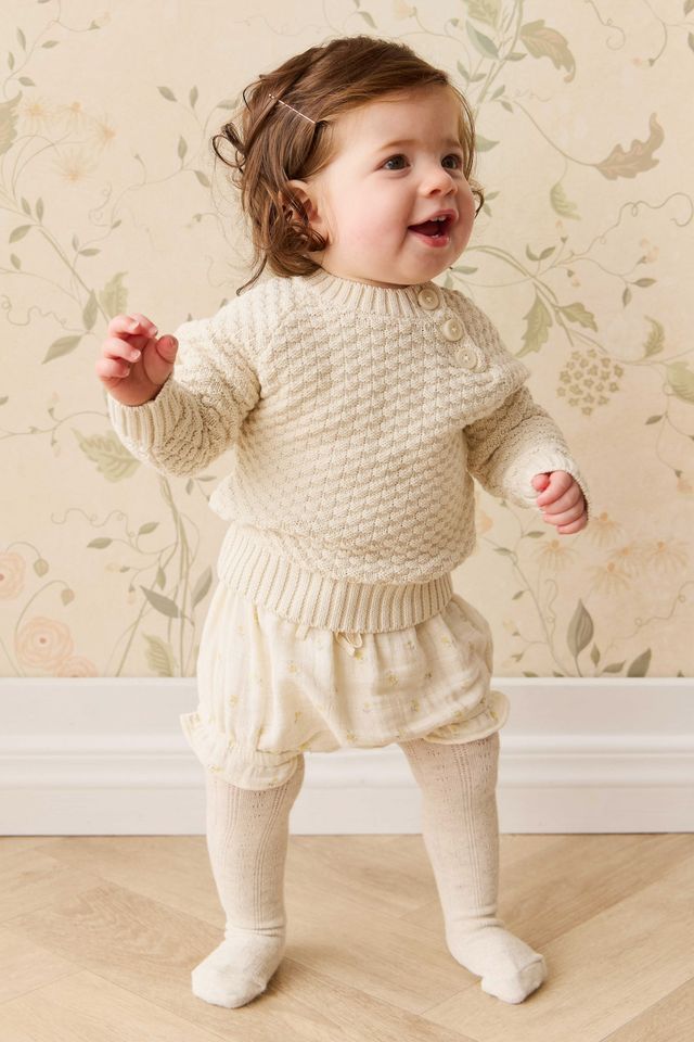 Organic Cotton Frill Bloomer - Vintage Ditsy