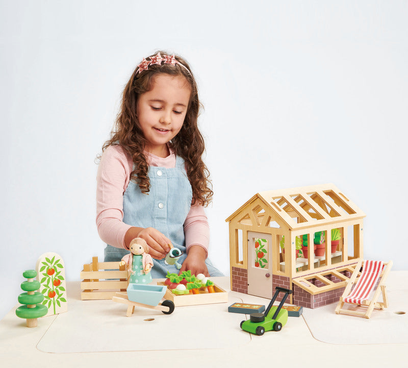 Greenhouse With Garden Set
