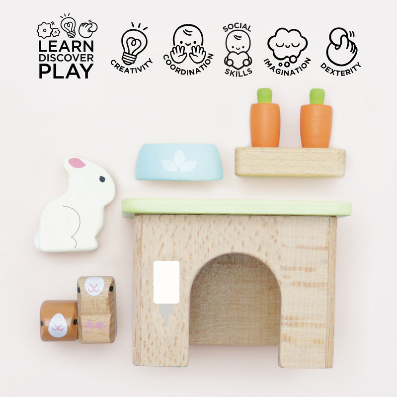 Bunny and Guinea Pet Animal Set