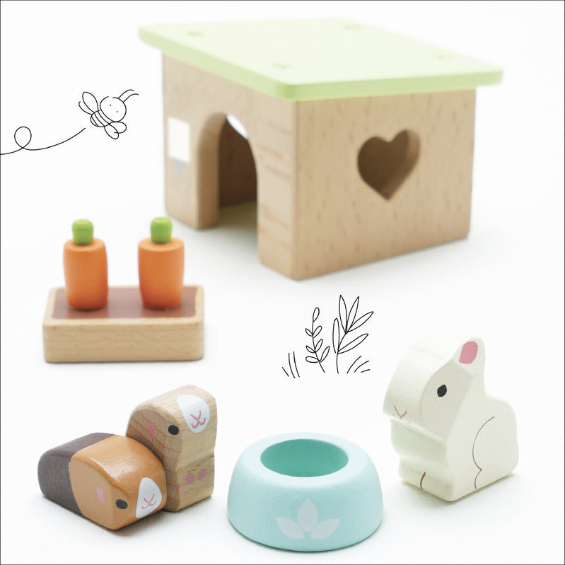 Bunny and Guinea Pet Animal Set
