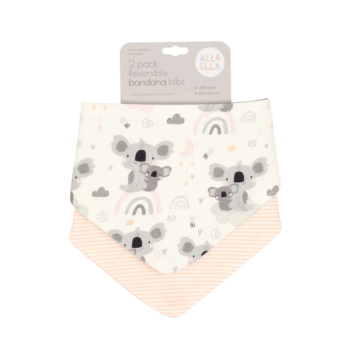 Bandana Bibs 2pk - Koala