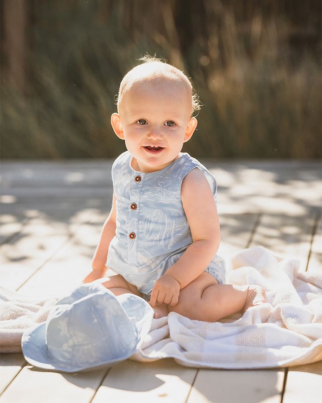 Surfs Up Linework Romper