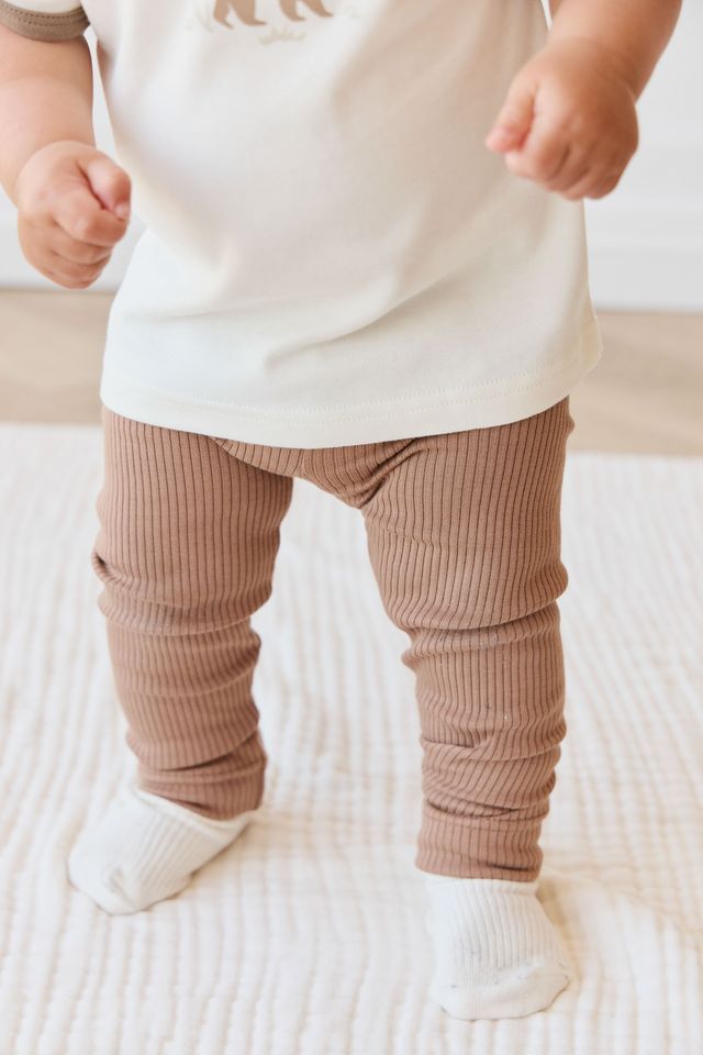 Organic Cotton Modal Everyday Legging - Cavern Clay