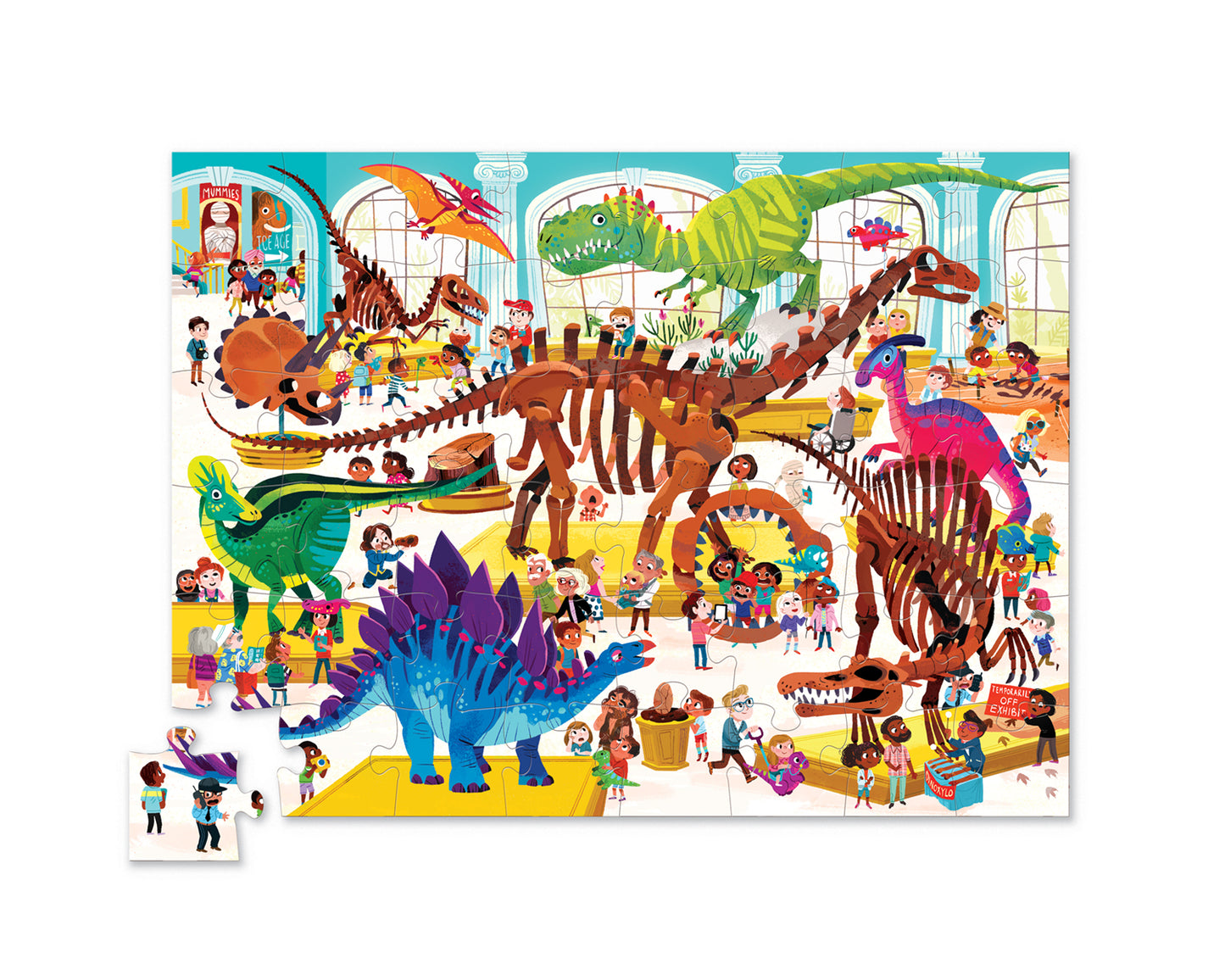 Day At The Museum Puzzle 48pc - Dinosaur