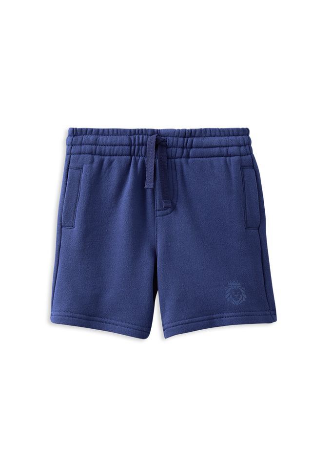 Navy Fleece Short