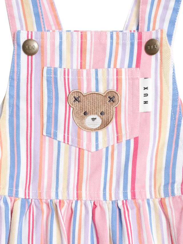 Pastel Stripe Pinafore Dress