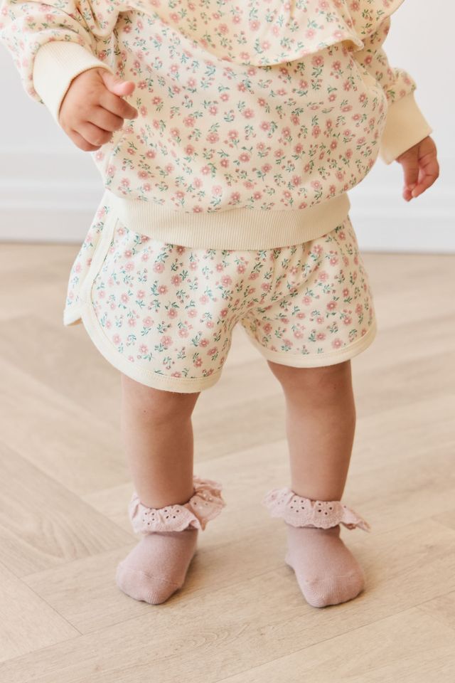 Organic Cotton Monroe Short - Posy Garden Pink