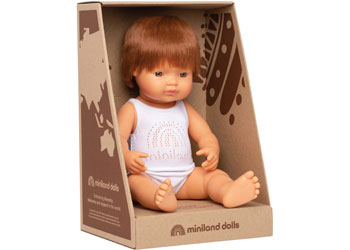 Baby Doll, Caucasian Redhead Boy, 38 cm