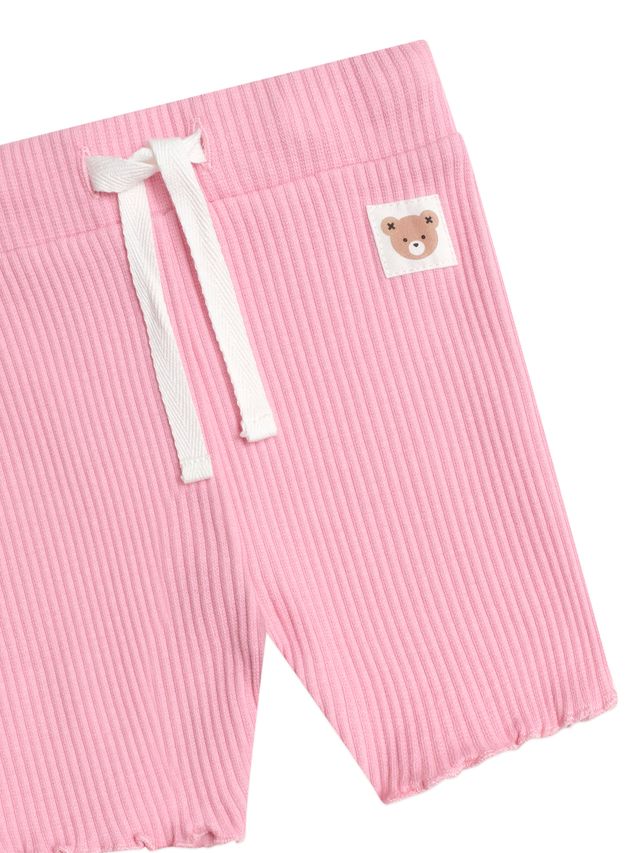 Pink Rib Bike Shortie