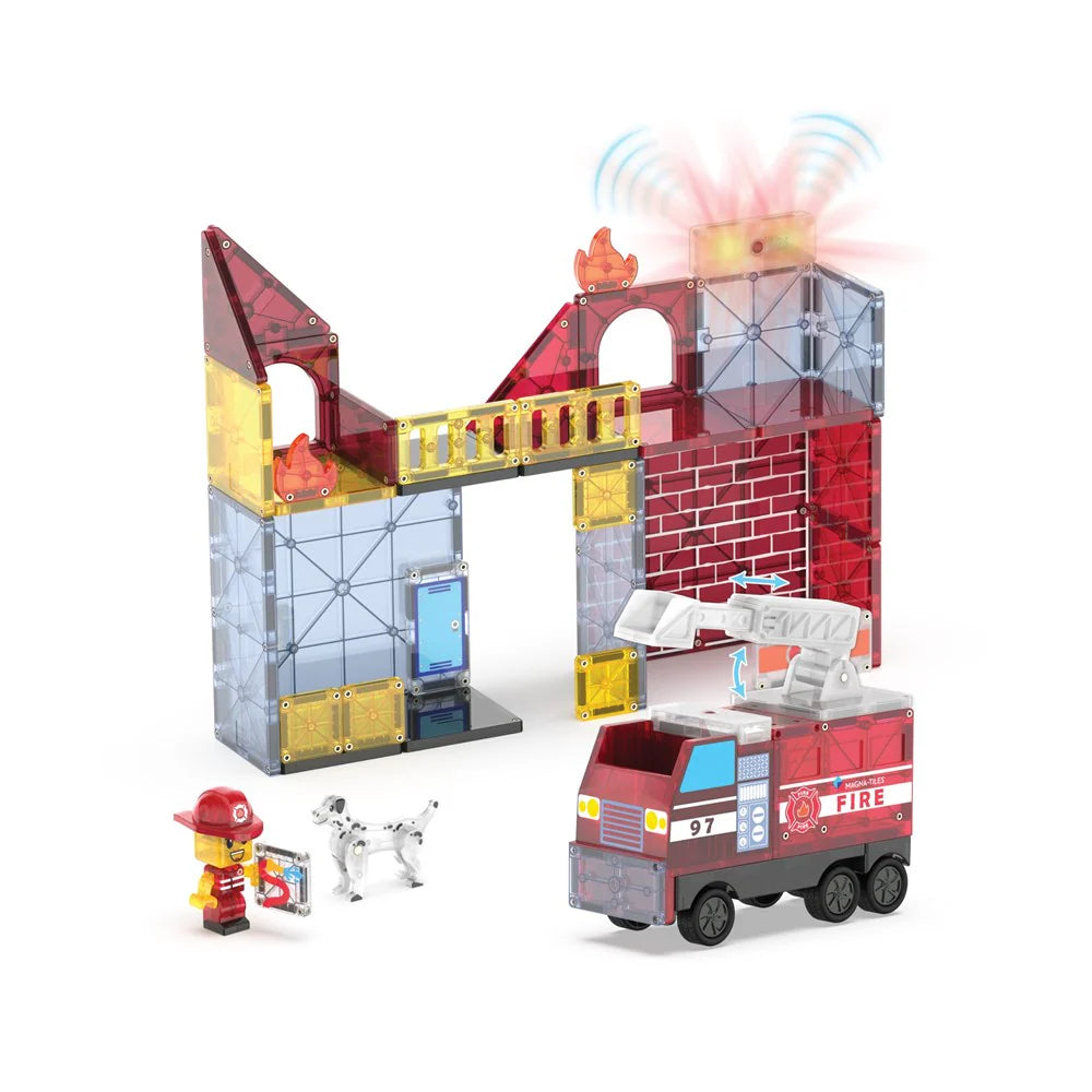 MAGNA-TILES - Fire Station - 50pc Set