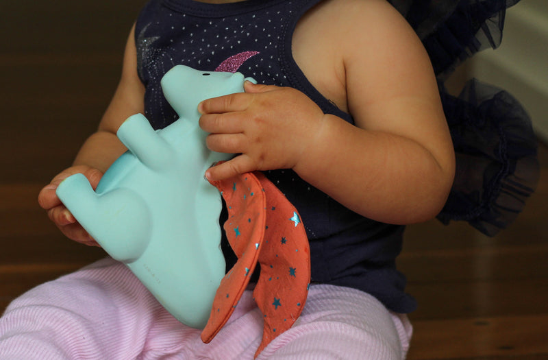 Tikiri Sunrise Rubber Teether Rattle & Bath Toy