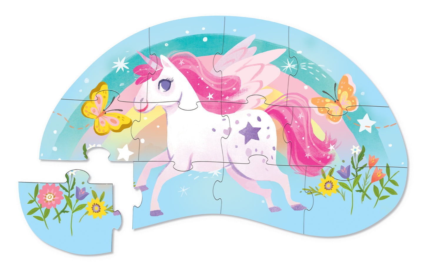 Mini Puzzle 12pc -Sweet Unicorn