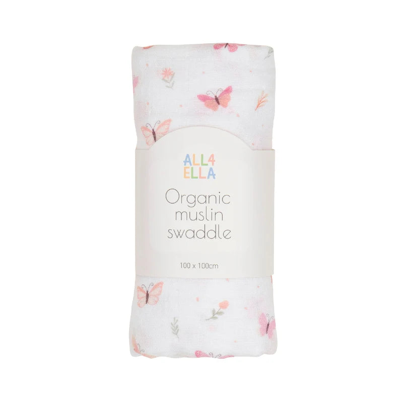 Muslin Swaddle - Sweet Butterfly