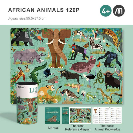Mideer Let's Learn - African Animal Puzzle