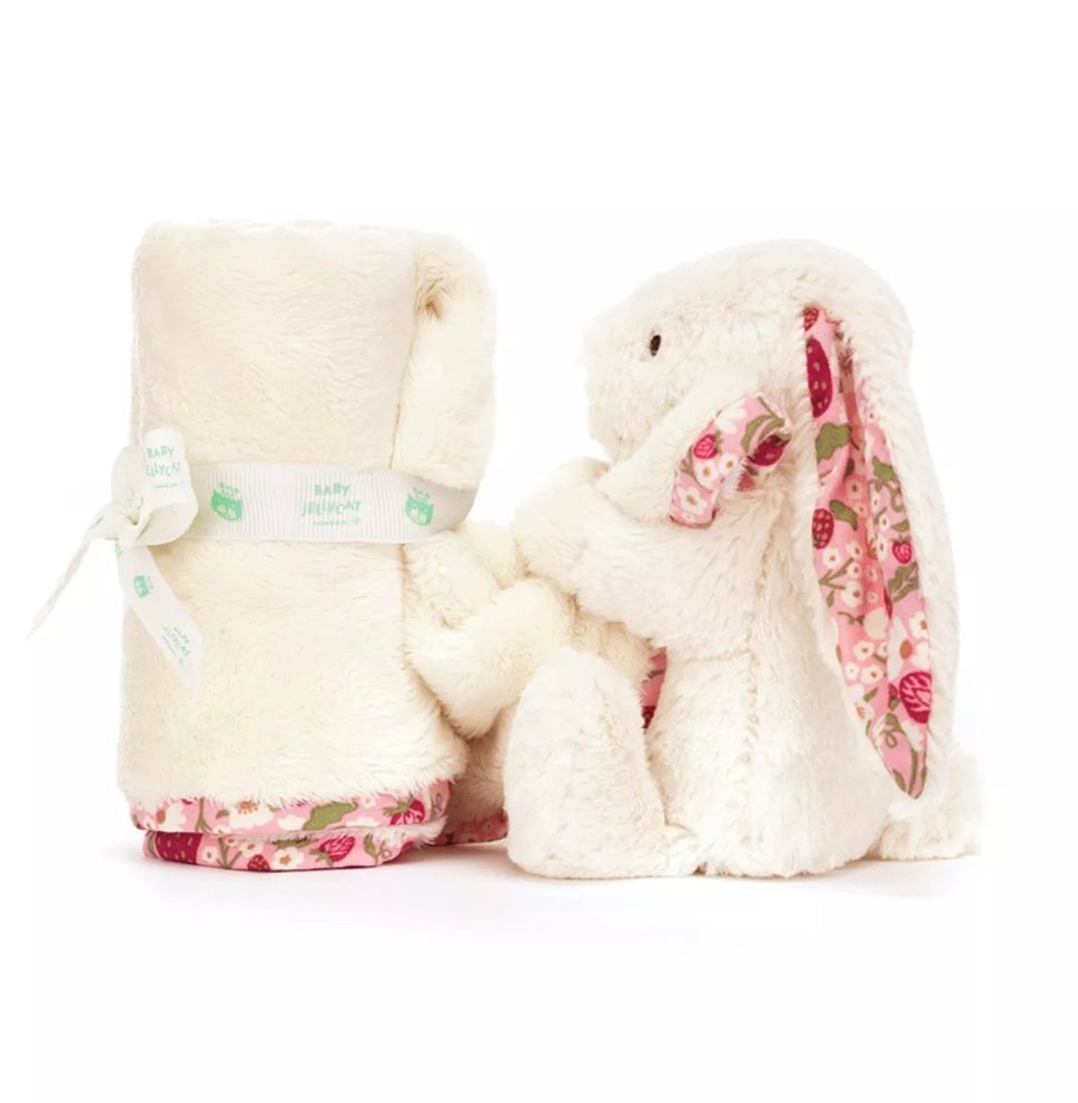 Jellycat Blossom Cream Bunny Berry Soother