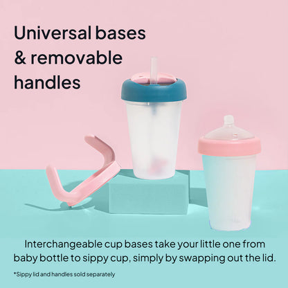180ml Baby Bottle Two Pack black/purple 0-3 teat