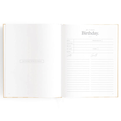 Baby Book Coffee Stripe