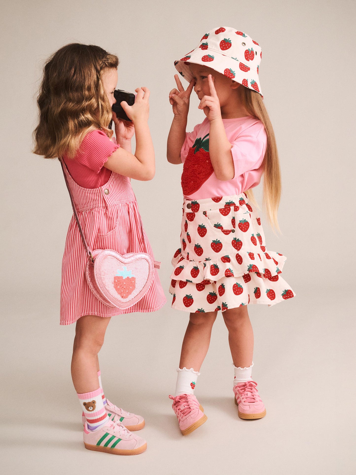 Strawberry Tiered Skirt