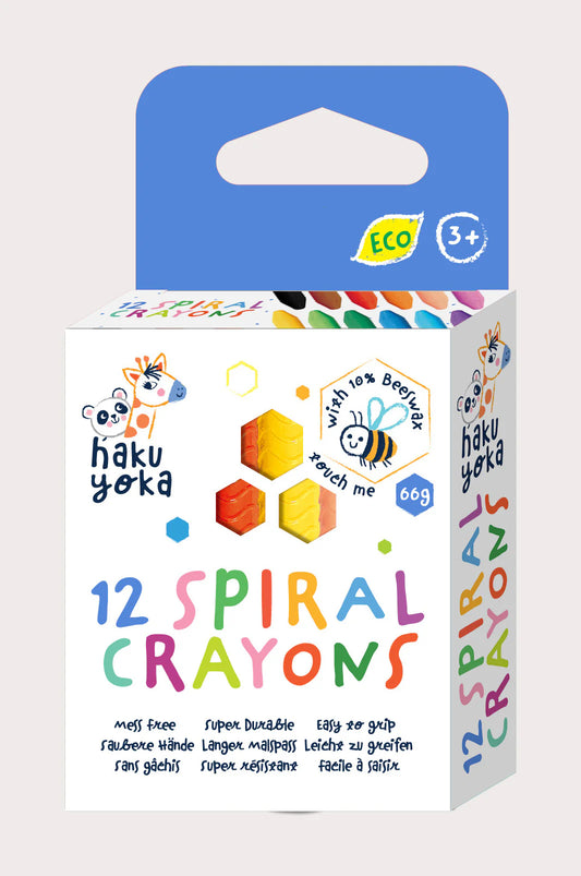 12 Spiral Crayons