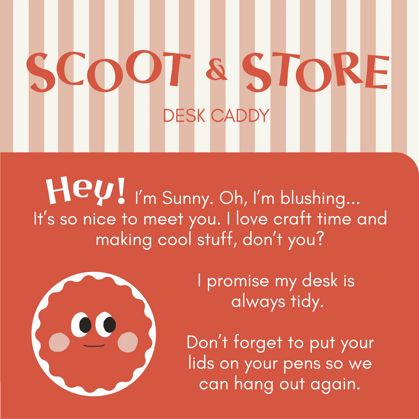 Scoot & Store Desk Caddies - Sunny